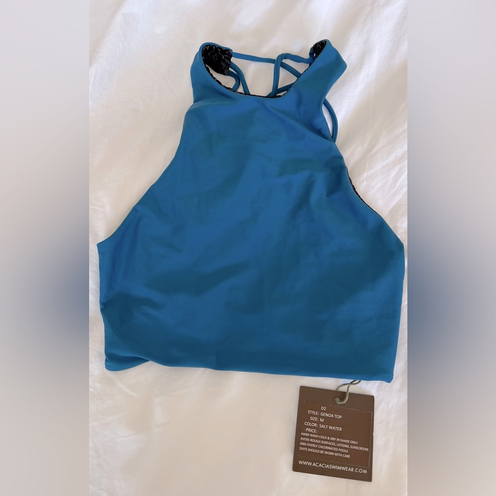 NWT Acacia Genoa Top - Salt Water (Size Medium)